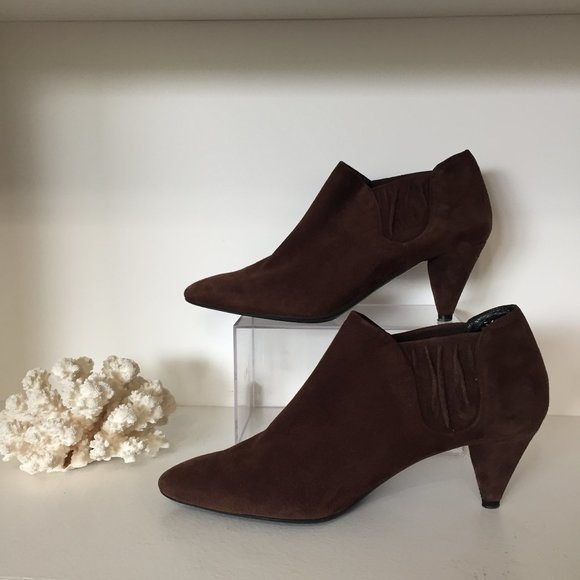 Prada Shoes - Brown PRADA Women Bootie Size 5.5 36.5 Ankle Boot